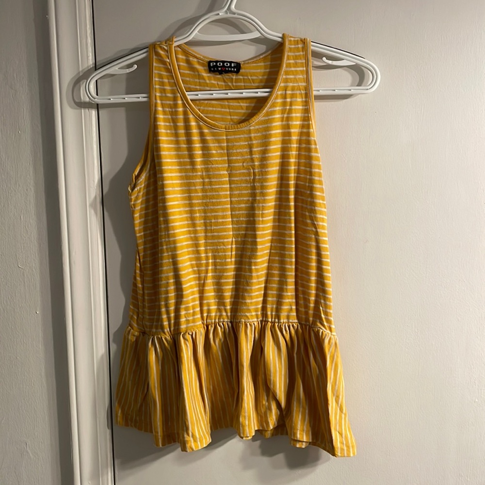 Peplum tank top